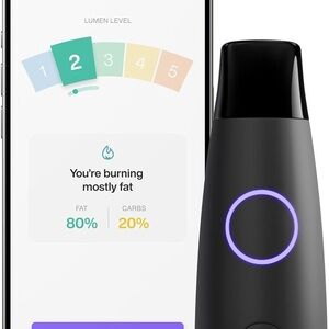 Black Digital Health Tracker with LED Ring